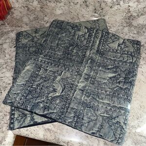 Set of two pottery barn denim pillowcase cover